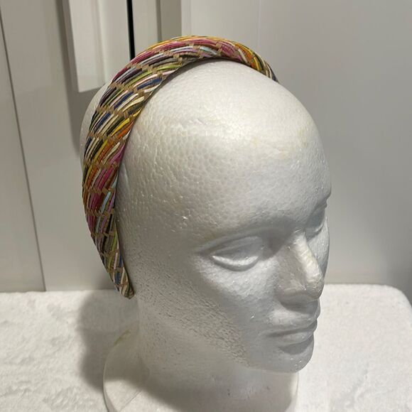Brand New!! Basket weave rainbow colored headband - Picture 2 of 4